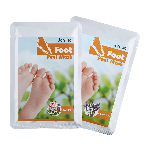 2 Pairs Of Foot Peel Mask Foot Exfoliating Mask Lavender Rose Remove Calluses Dead Skin