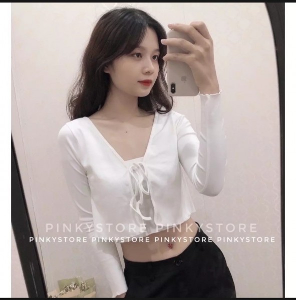 Sét Kiểu 2 Món Thun Gân Áo Khoác Cardigan + Áo Ống Style  Ulzzang Hàn Quốc Dễ Thương  TTVA0011