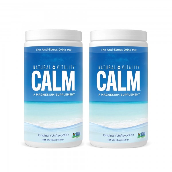 Natural Vitality Natural Magnesium Calm (2 Bottles of 16 Ounce)