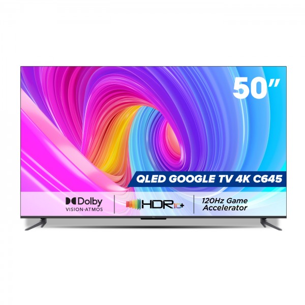 SẢN PHẨM MỚI 2023- Hàng chính hãng QLED TV 4K UHD - Tivi 50 - TCL 50C645 - Tivi 50 inch - Tivi cao cấp