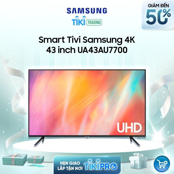 Smart Tivi Samsung 4K 43 inch UA43AU7700