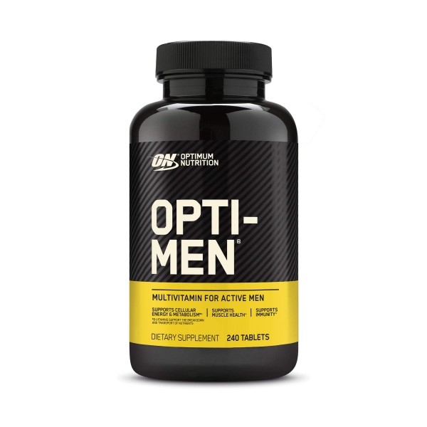 Optimum Nutrition Opti-Men, Vitamin C, Zinc and Vitamin D, E, B12 for Immune Support Mens Daily Multivitamin Supplement, 240 Count (Packaging May V...