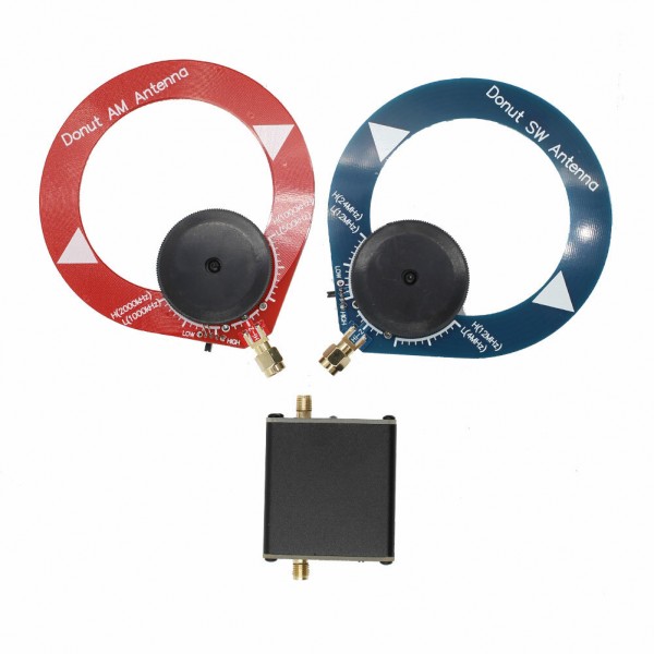 Donut AM MW/SW Mini Loop Antenna+High Resistance Amplifier Kit for HFDY Malahiteam DSP DSP2 Receiver HF Middle Wave