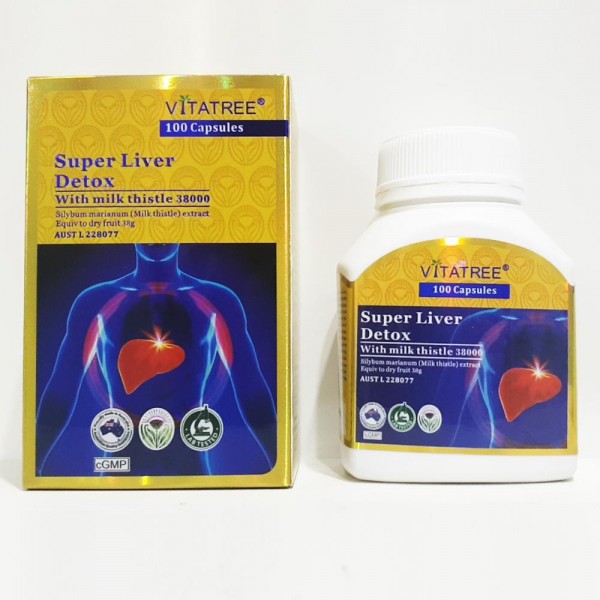 [HCM]VITATREE - Viên Uống Bổ Gan Giải Độc Gan - Super Liver Detox - 100 Viên