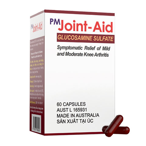 Hộp 60 viên Pm Joint-Aid của ÚC hỗ trợ làm cải thiện khả năng vận động khớp hỗ trợ tái tạo sụn khớp hết thoái hoa khớp