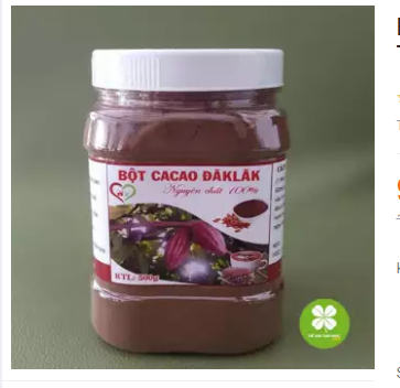 Bột cacao nguyên chất DakLak (lọ 500gram) - VTT143