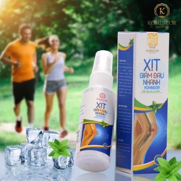 Combo 2 Xịt Giảm Đau Nhanh Kohinoor - Tác dụng giảm đau nhanh ngay lần xịt đầu tiên