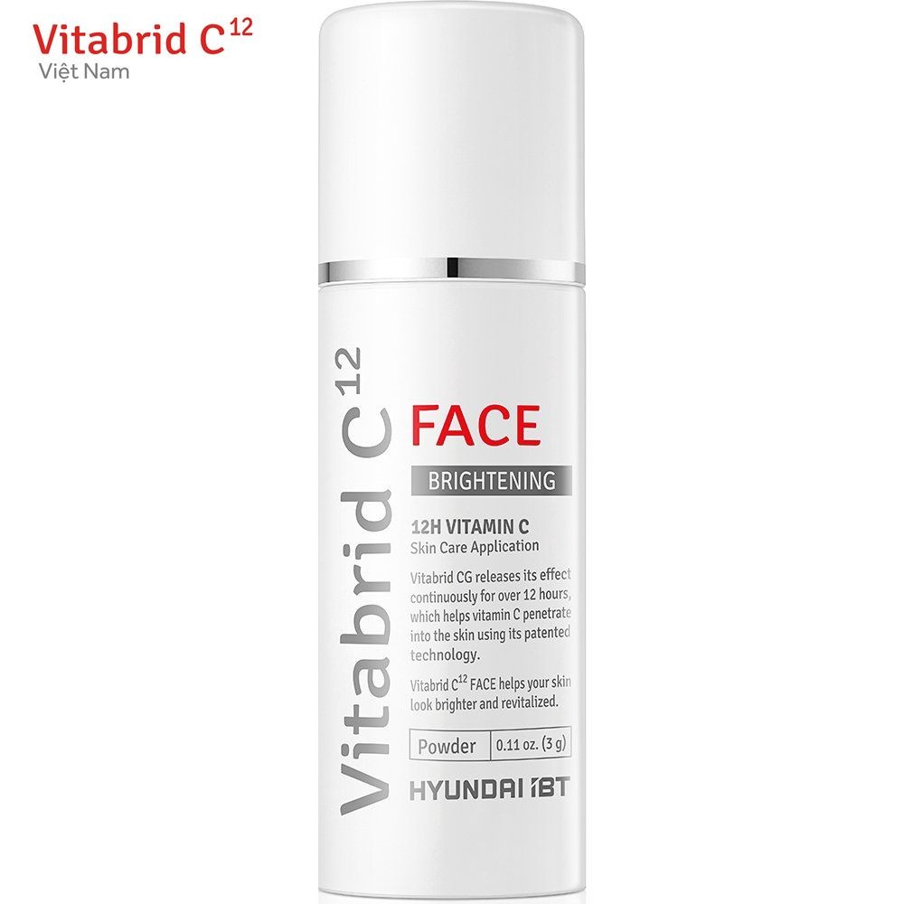 VITABRID C12 FACE BRIGHTENING POWDER - Bột Vitamin C Dưỡng Trắng Da 3G
